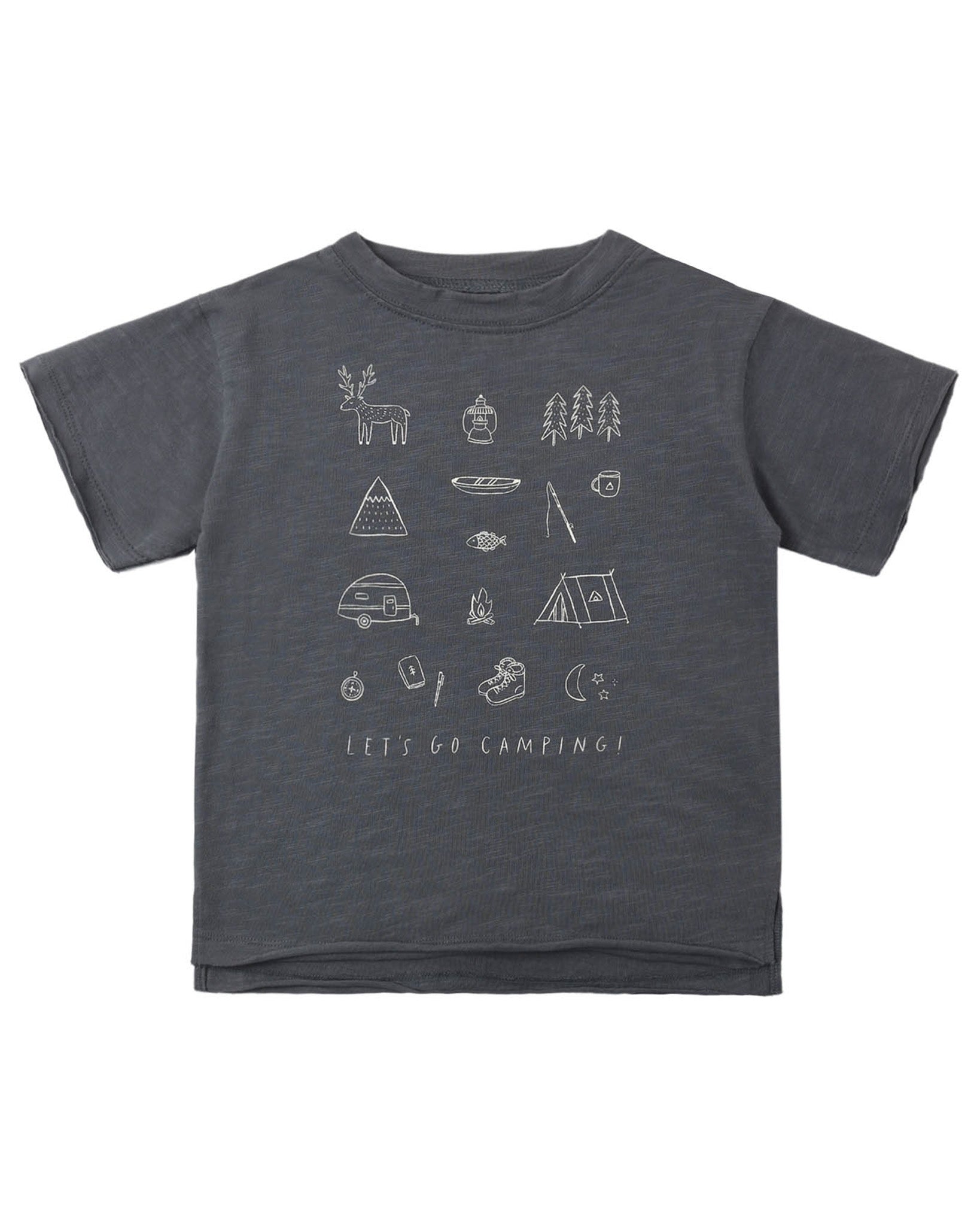 Let's Go Camping Raw Edge Tee