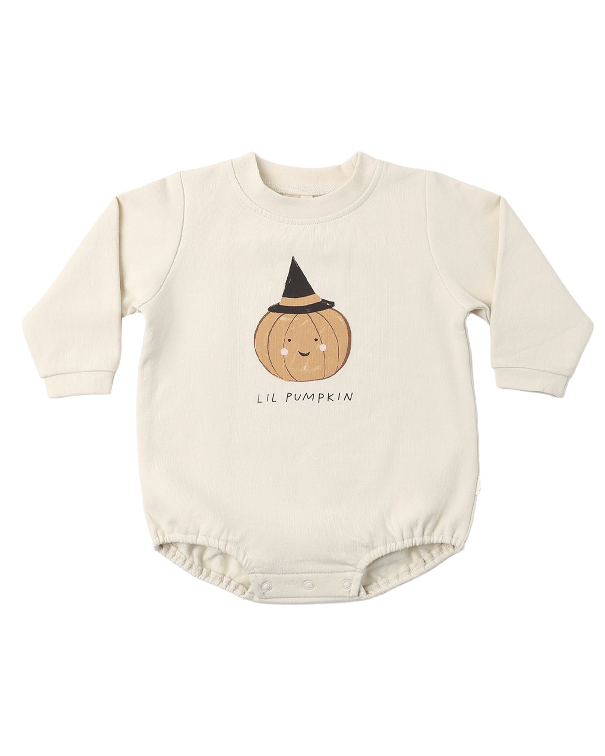 Lil Pumpkin Crewneck Bubble Romper