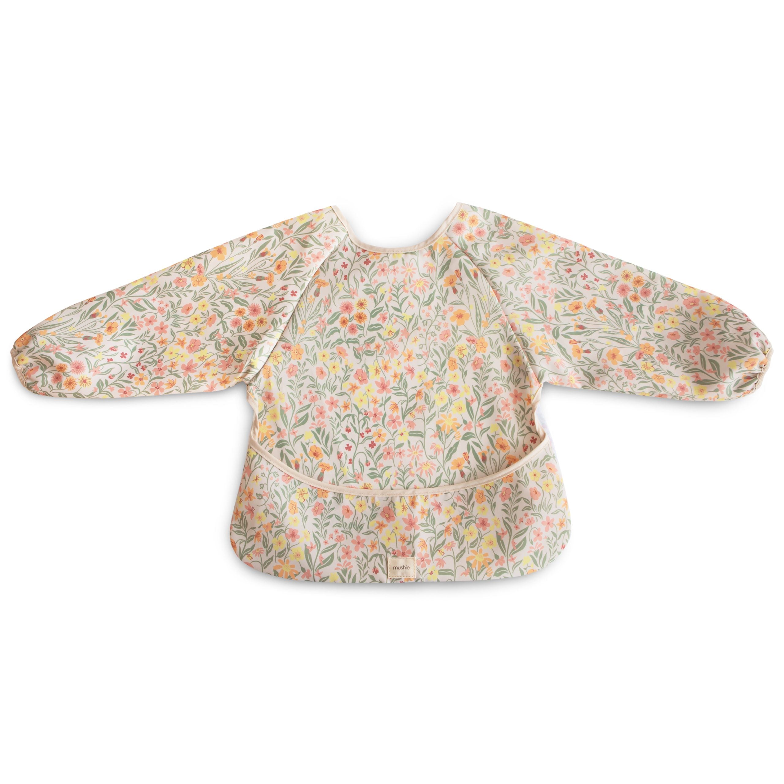 Long Sleeve Bib - Pastel Blooms