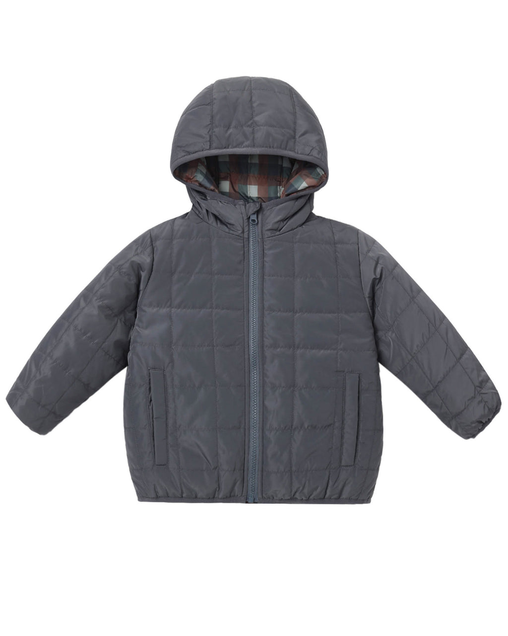Midnight Check Lightweight Reversible Jacket