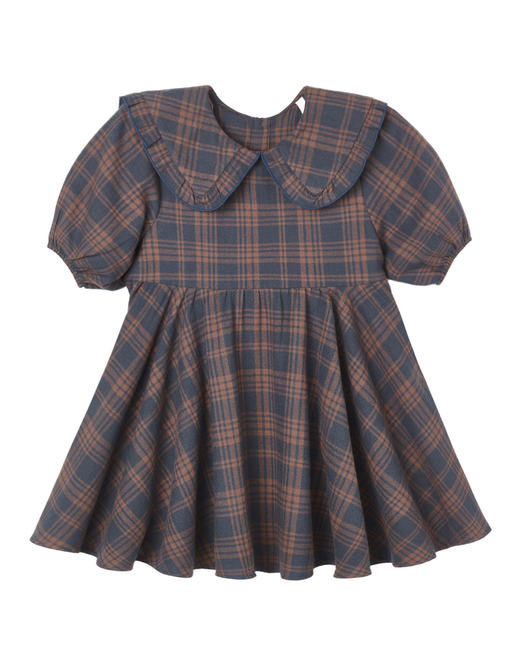 Midnight Plaid Camille Dress