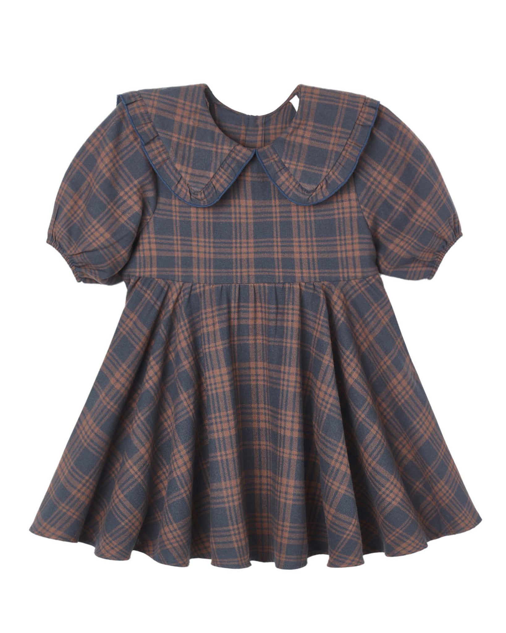 Midnight Plaid Camille Dress