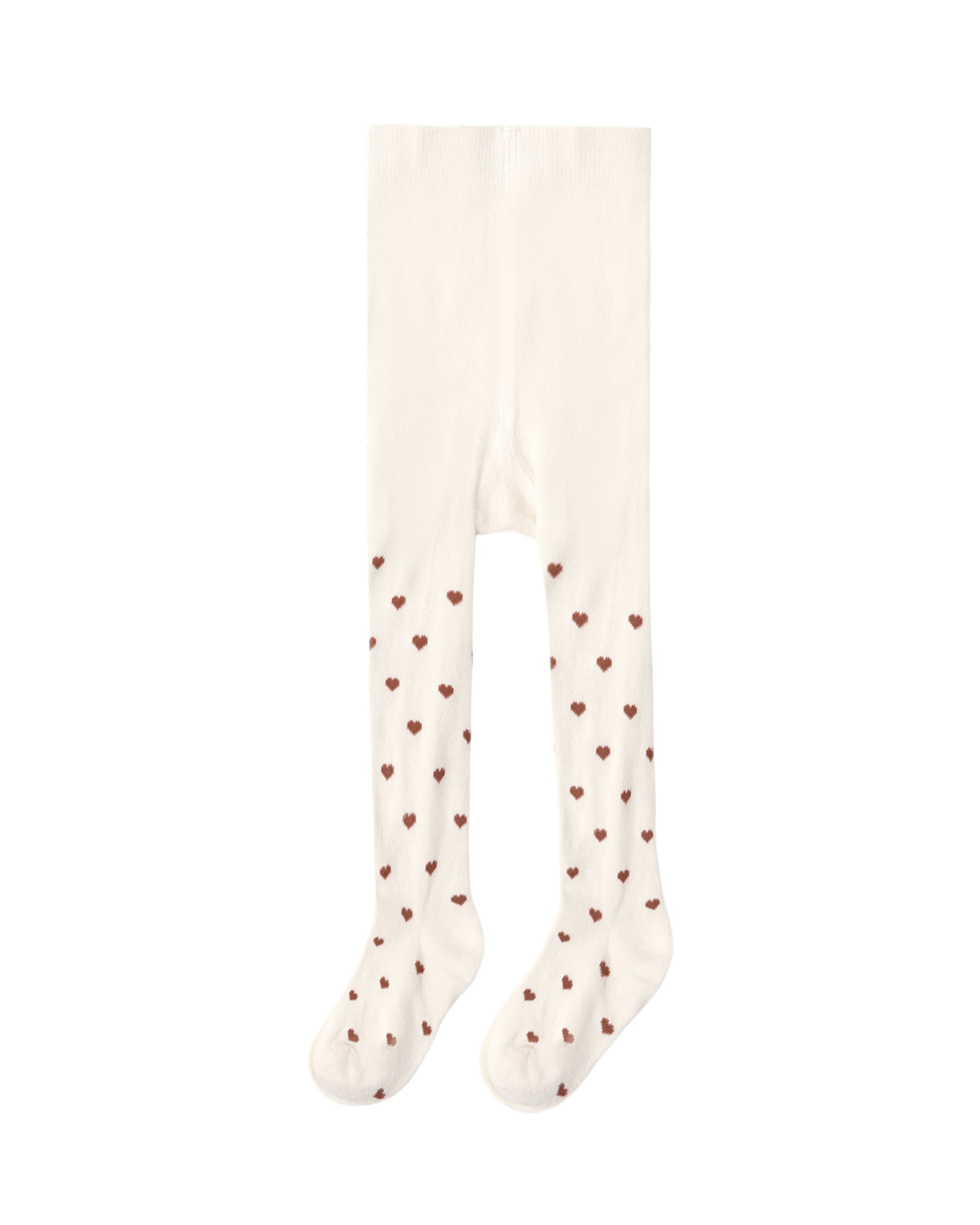 Mulberry Hearts Ribbed Tights