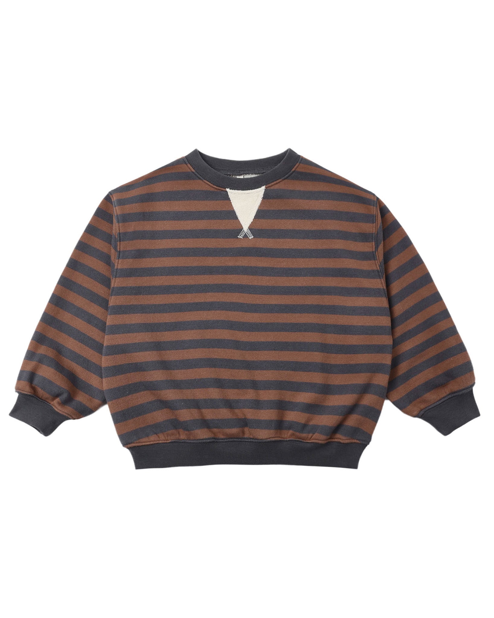 Mulberry Stripe Oversized Crew