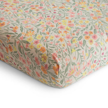 Pastel Blooms Extra Soft Muslin Crib Sheet
