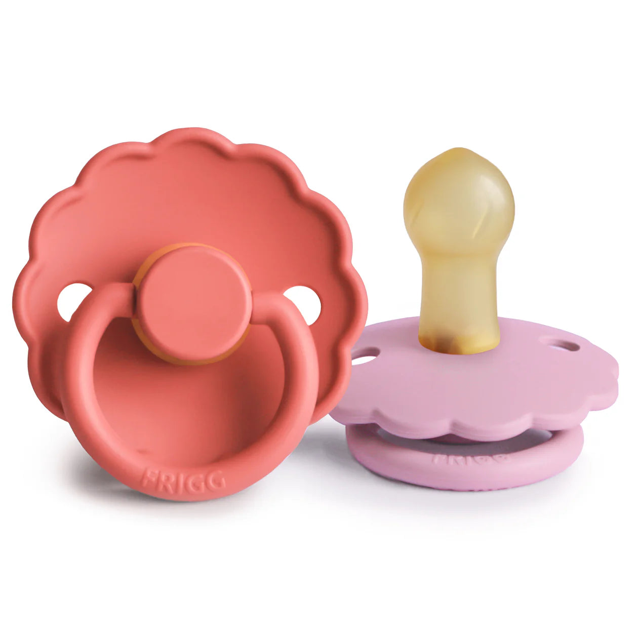 FRIGG Natural Rubber Pacifier 2-Pack: 0-6 Months