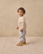 Almond Stripe Rex Sweater