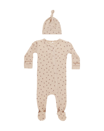 Blossom Waffle Footie Sleep Set