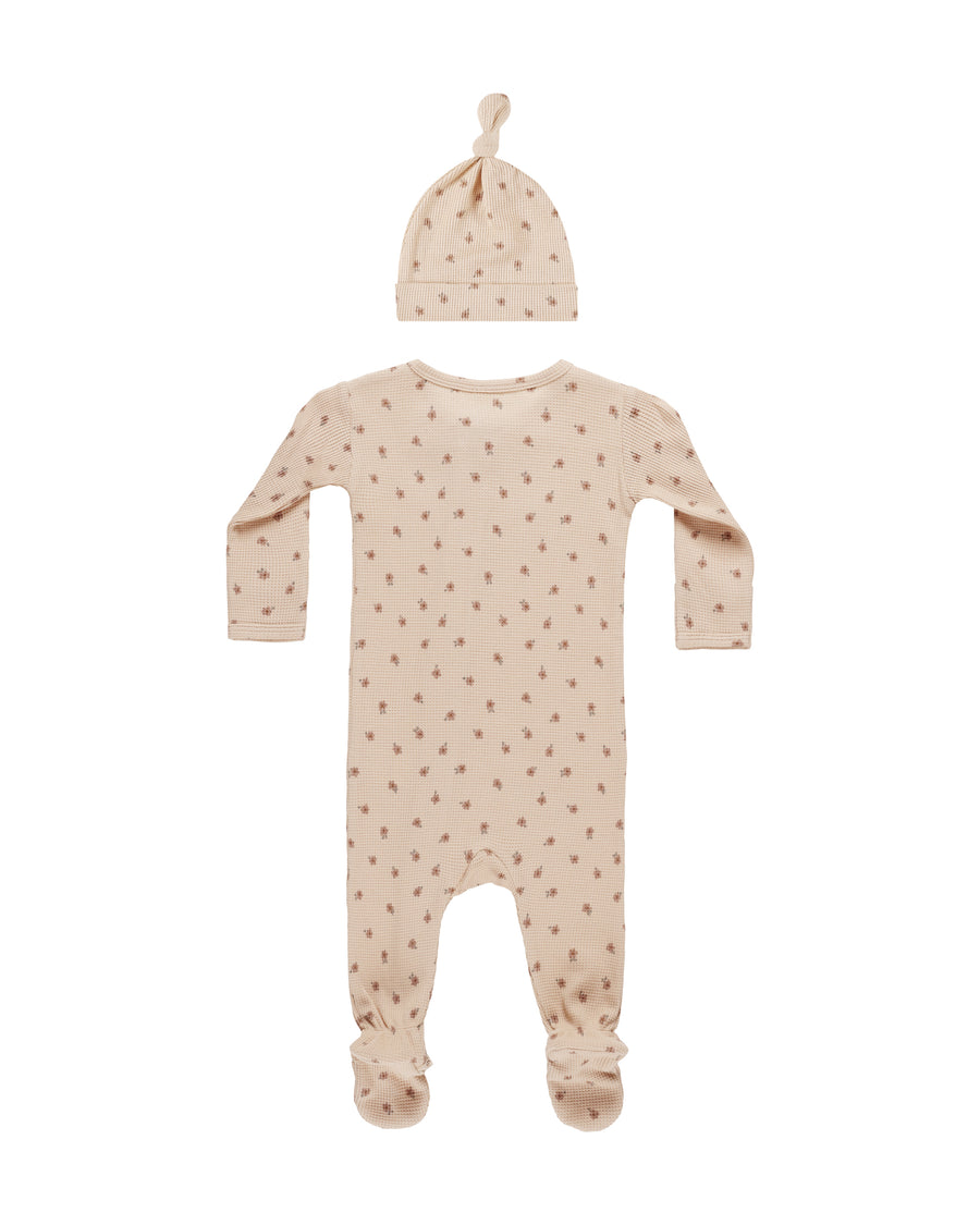 Blossom Waffle Footie Sleep Set