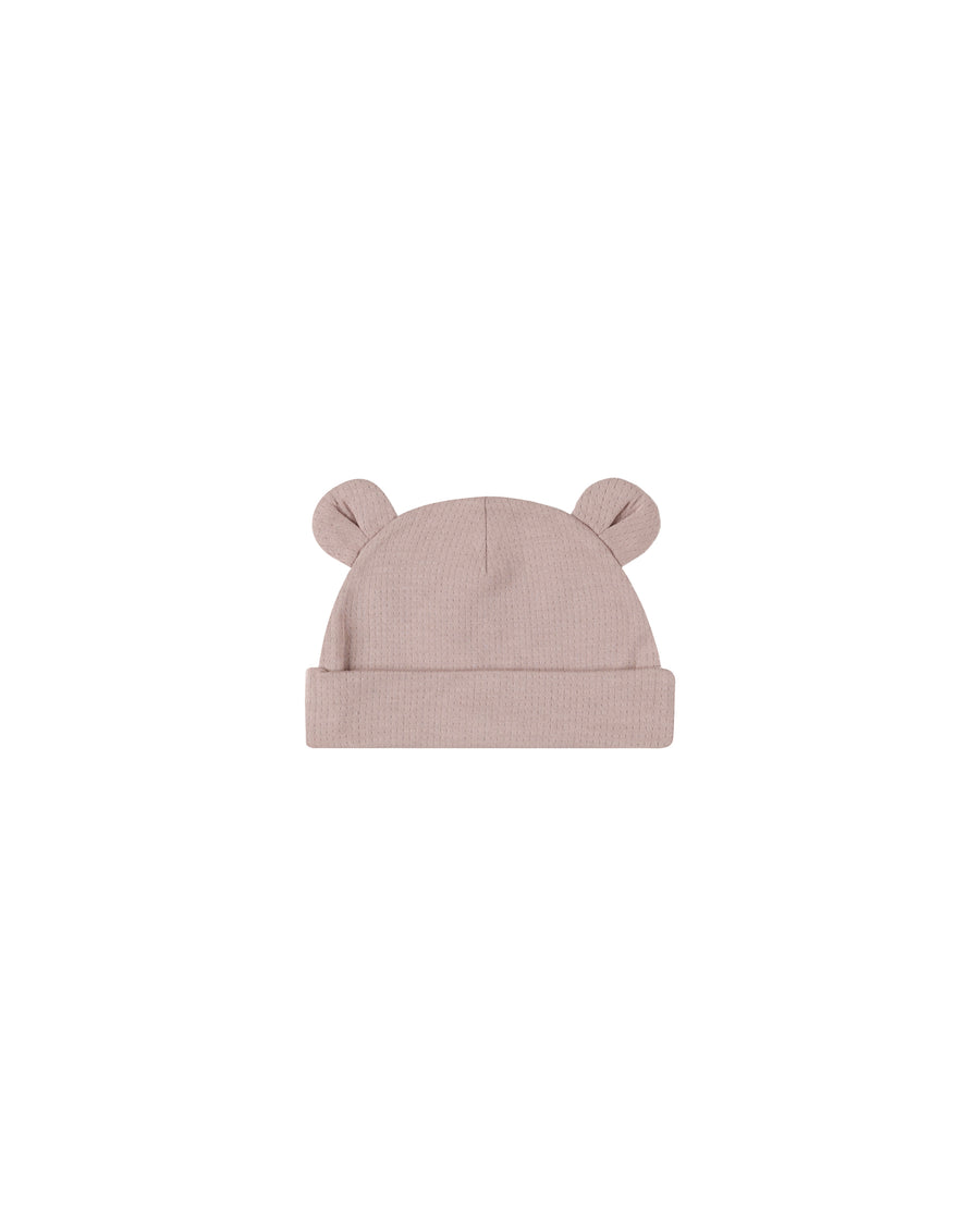 Mauve Baby Bear Beanie