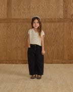 Washed Black Straight Leg Pant