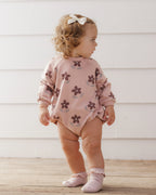 Daisy Crew Neck Romper