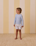 Blue Stripe Swim Trunk