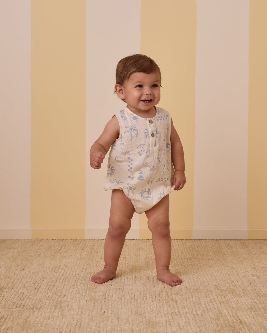 Mediterranean Beau Romper