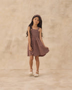 Chocolate Polka Dot Lainey Dress