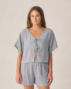 Women’s Marine Gingham Juniper Set