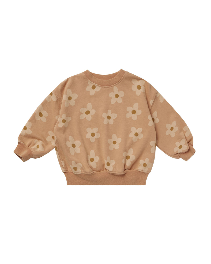 Melon Daisy Relaxed Sweatshirt