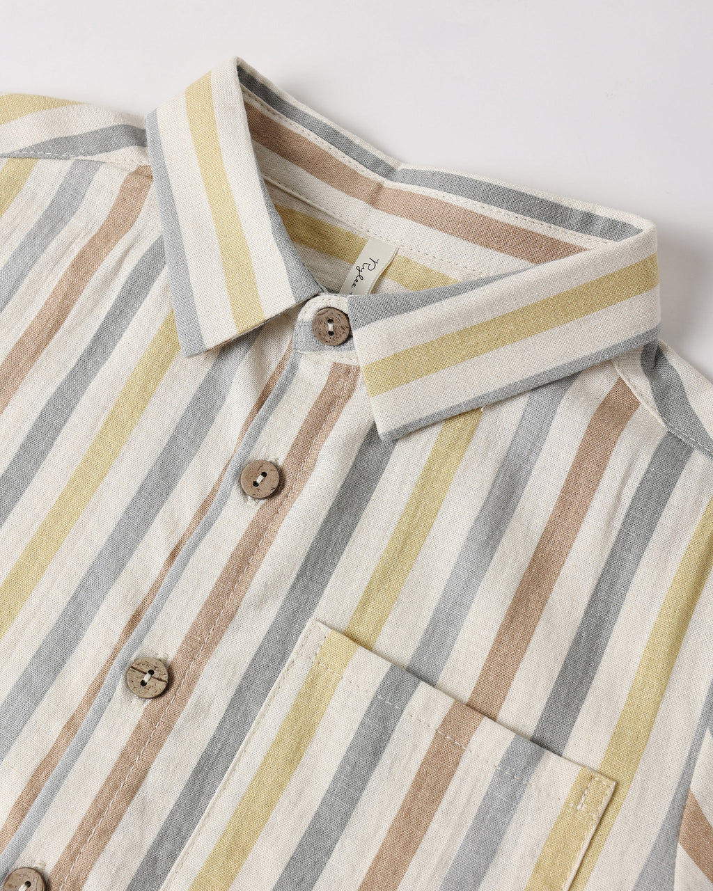 Valencia Stripe Short Sleeve Collared Shirt