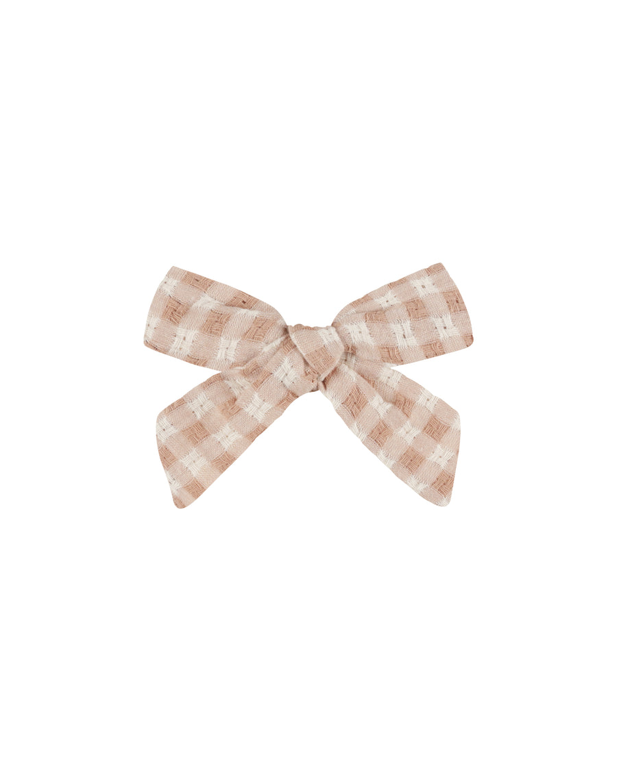 Pink Gingham Bow