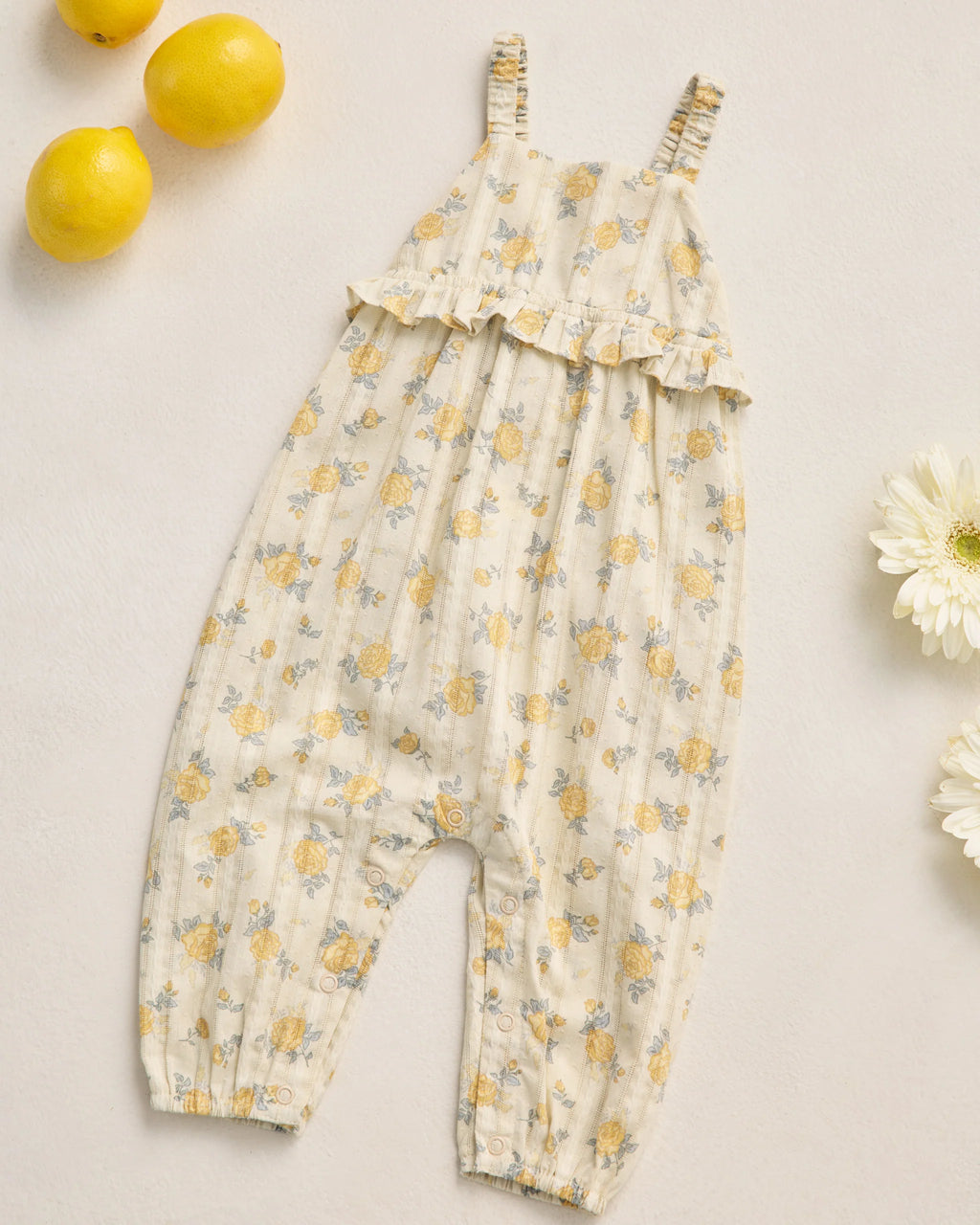 Lemon Ditsy Flower Kinsley Romper