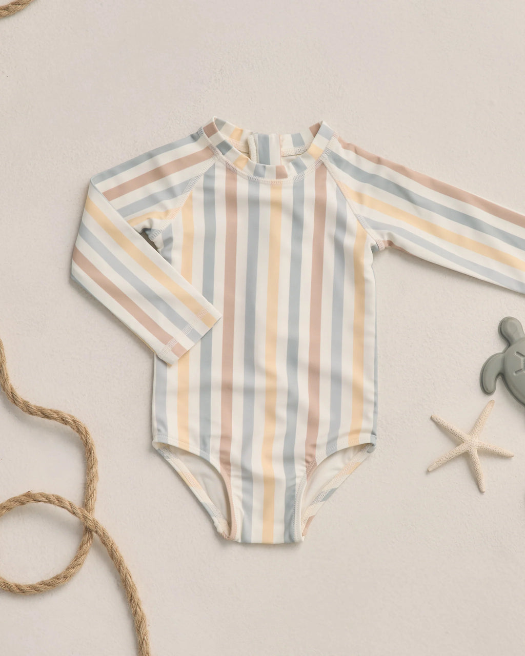 Valencia Stripe Rashguard One Piece