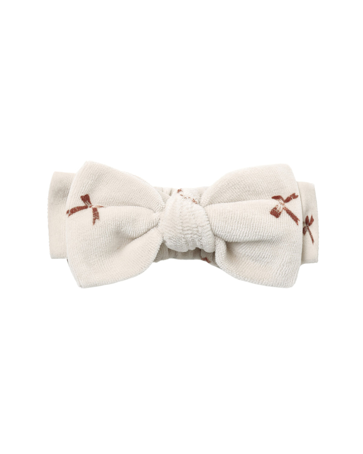 Red Bows Velour Bow Headband