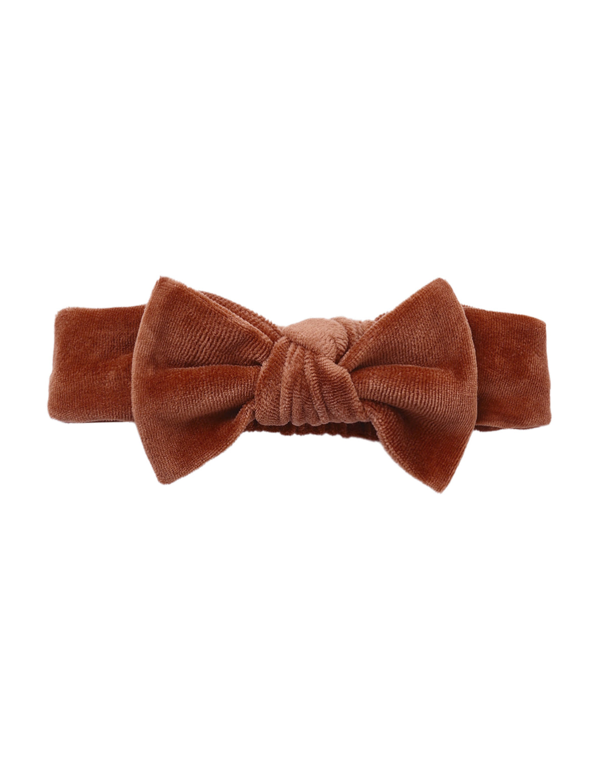 Redwood Velour Bow Headband