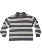 Sage Stripe Rugby Polo