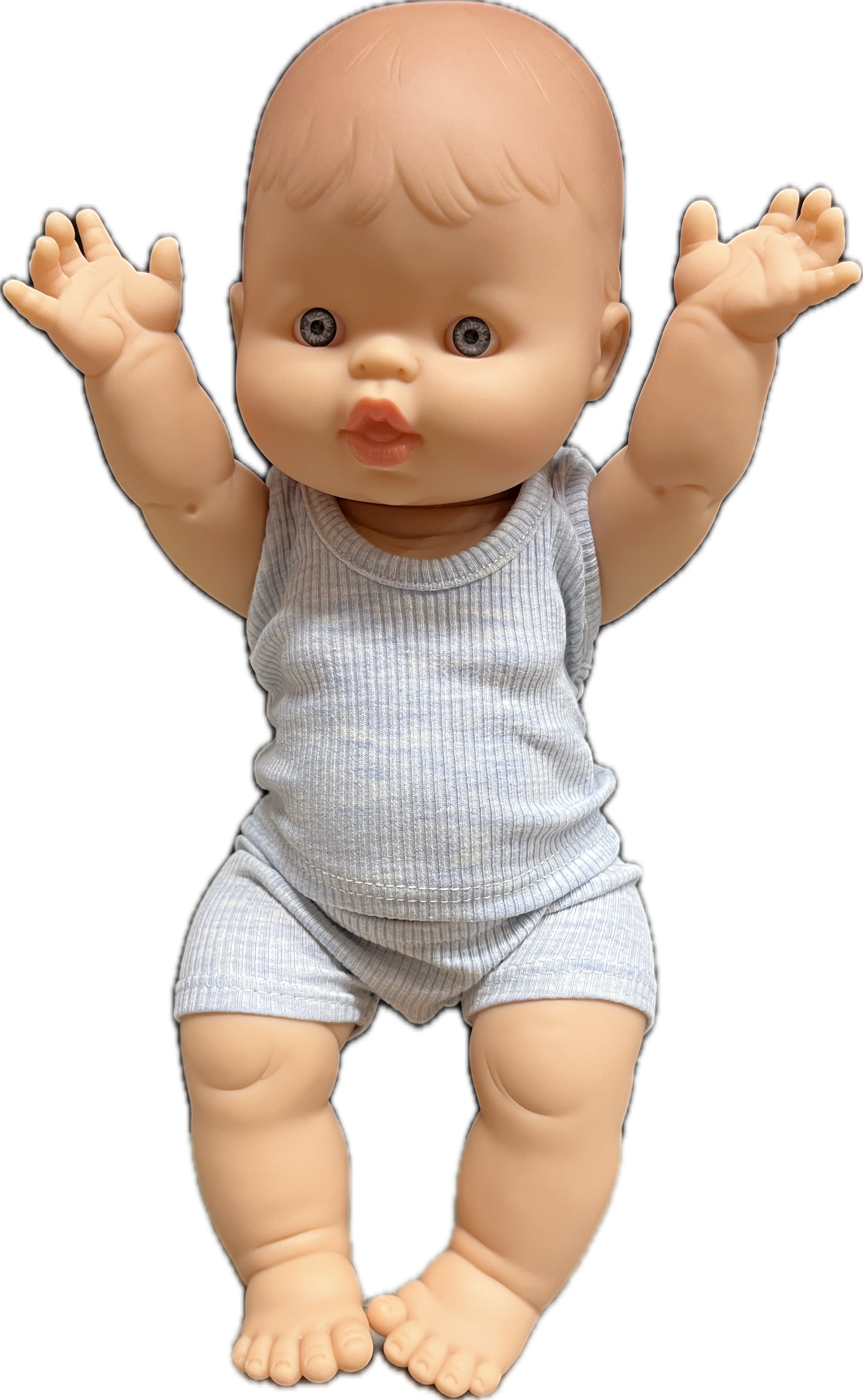 Baby Lino with Heathered Blue Outfit (34cm)