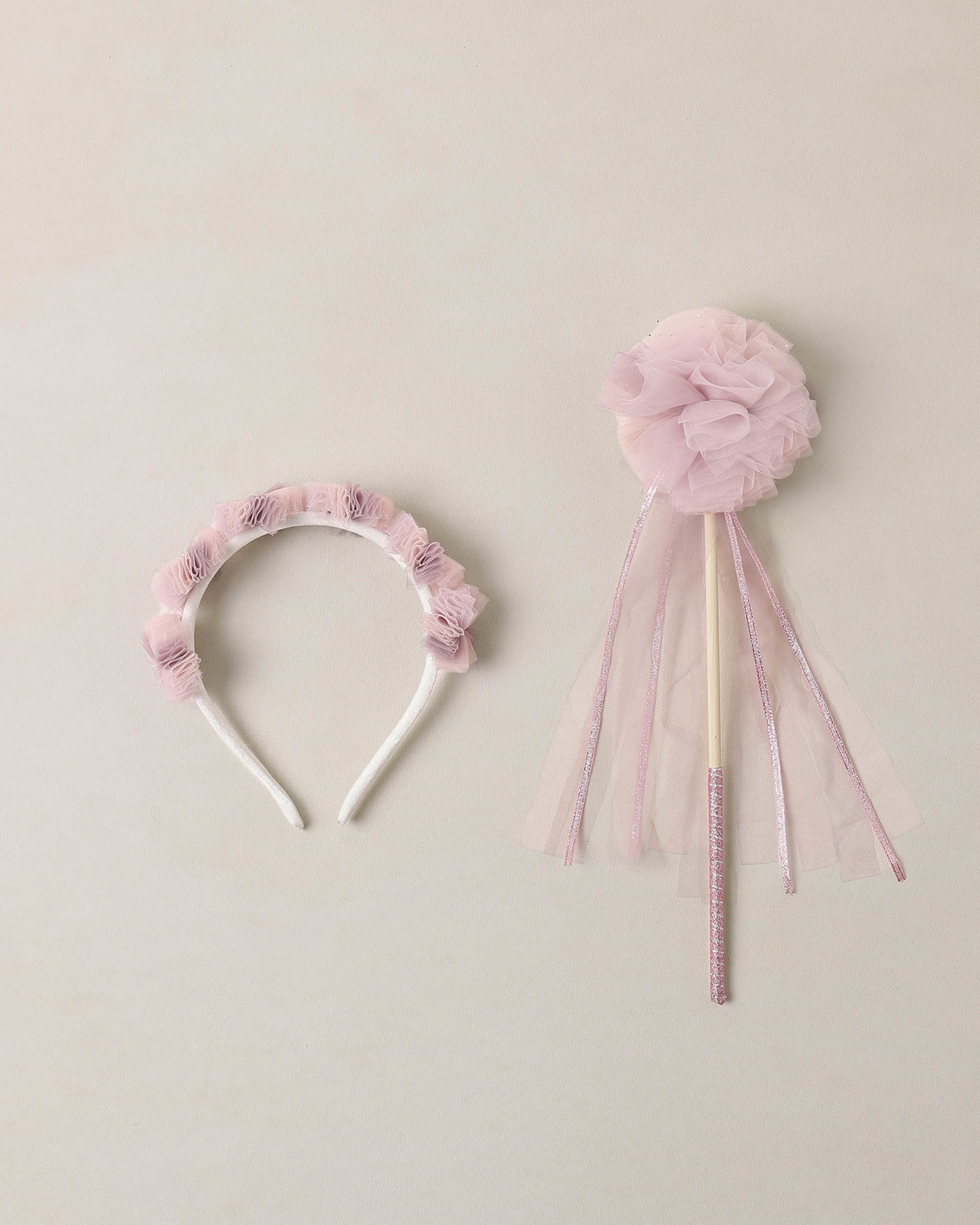 Sugar Plum Pom Pom Crown & Wand