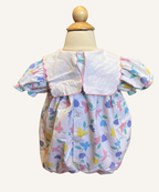 Vintage Baby Togs Tulips Puff Romper