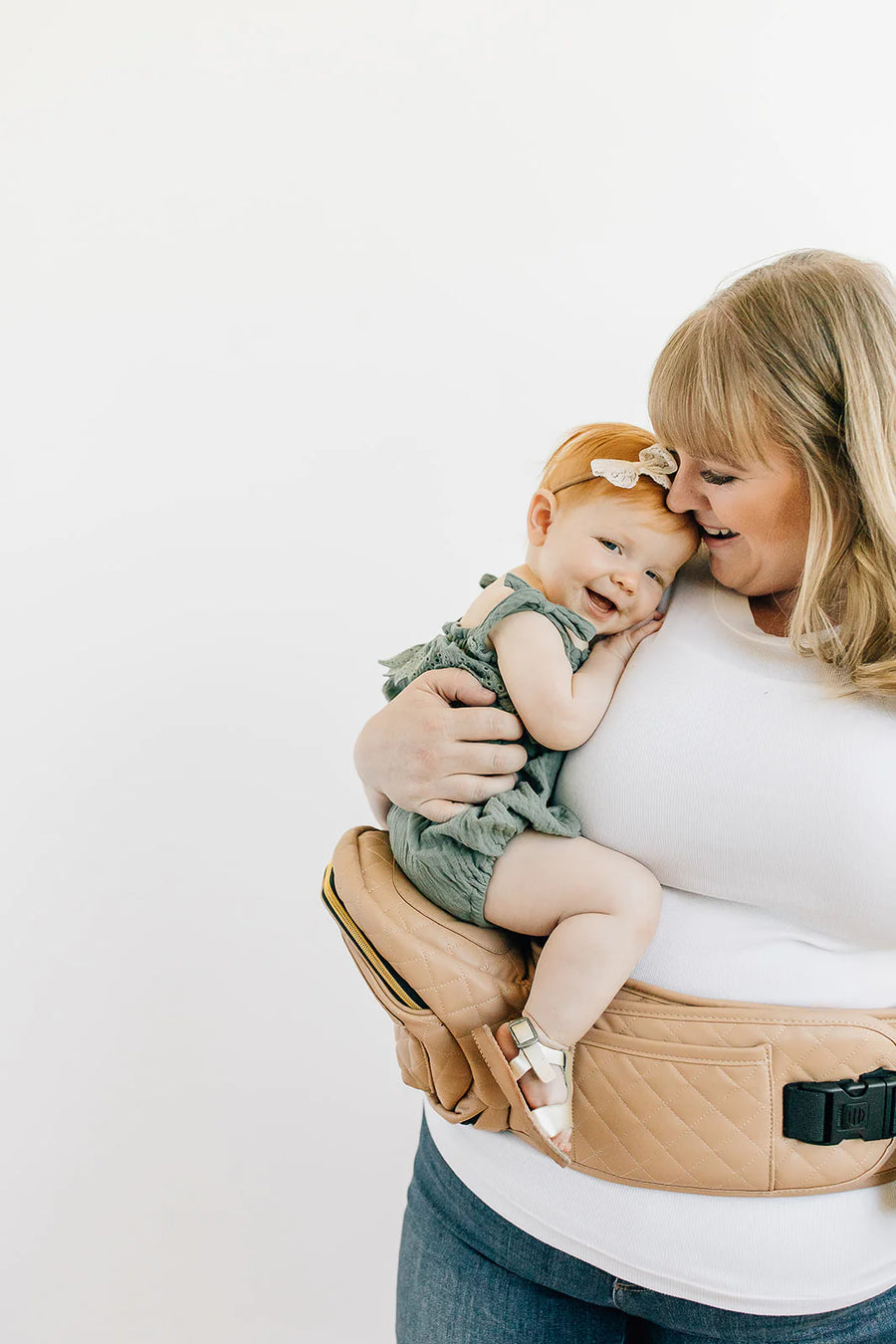 Leather sales baby carrier