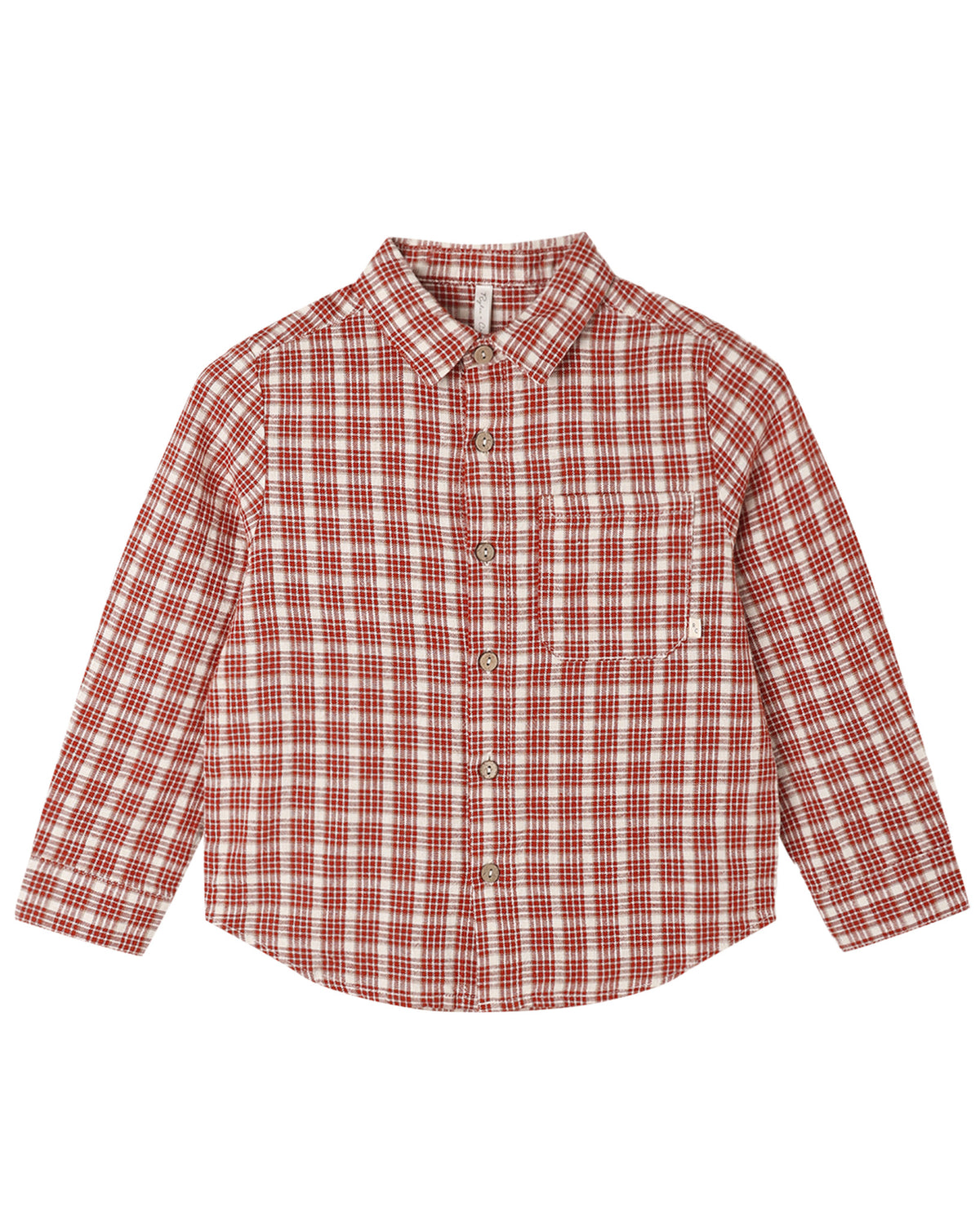 Vintage Plaid Long Sleeve Collared Shirt
