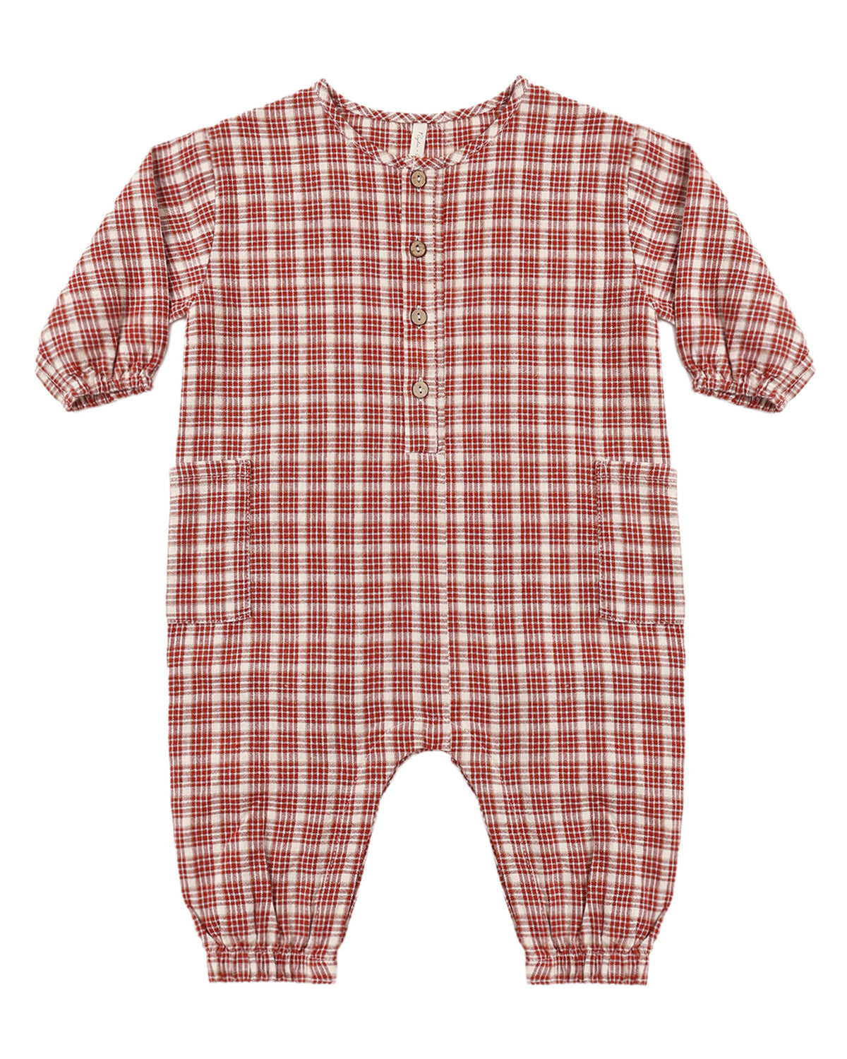 Vintage Plaid Relaxed Woven Jumpsuit