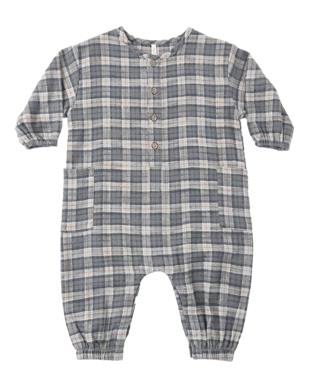Winter Plaid Relaxed Woven Jumpsuit