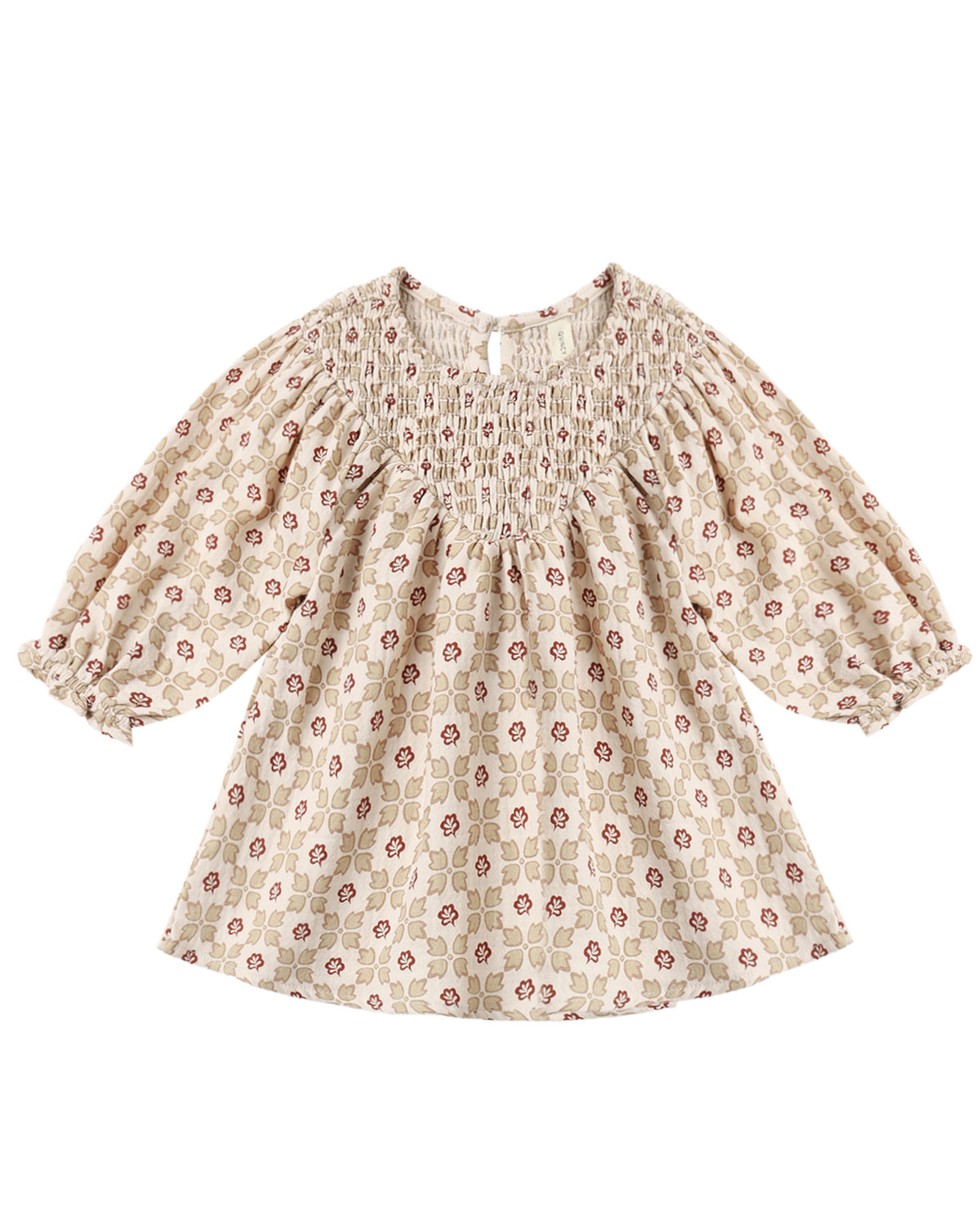 Winter Rose Smocked Dress