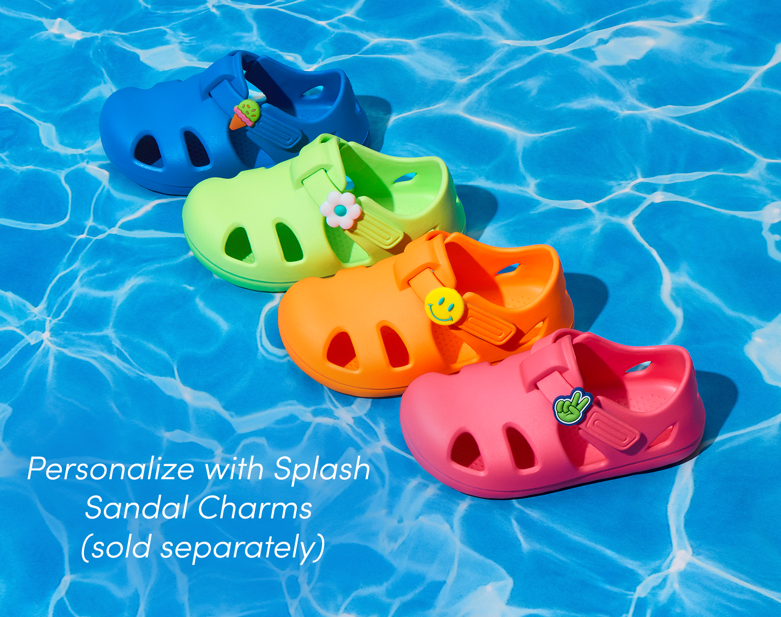 Splash Sandal Charms - Rocket Ship