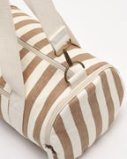 Fawn Pinstripe Duffle Bag