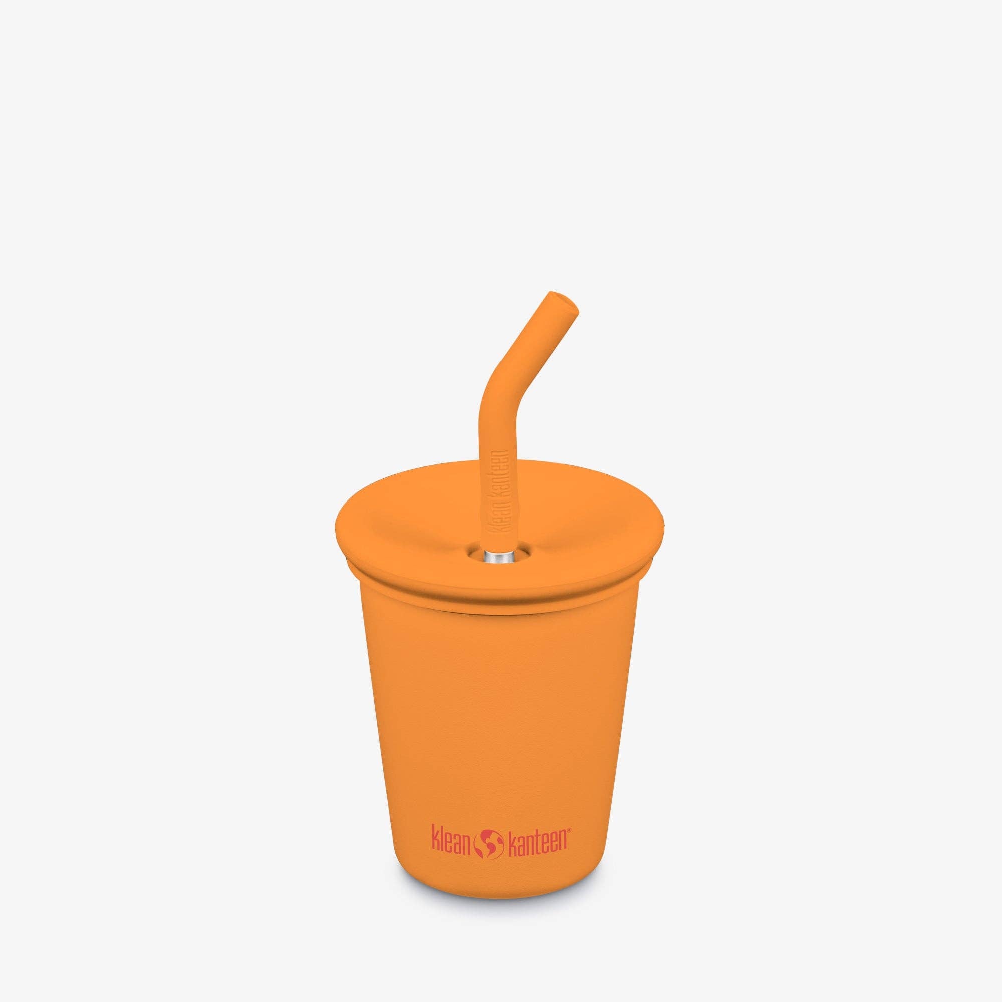 10oz Kid's Cup with Straw Lid - Flame Orange