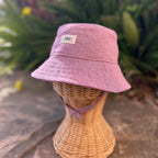 Mauve Linen Bucket Hat