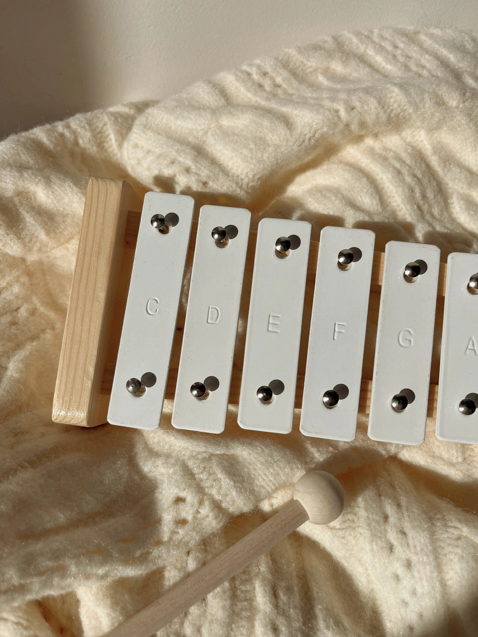 White Xylophone Musical Toy