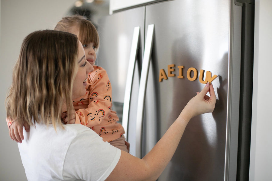 Boho Pastels Magnetic Letters and Numbers - 125pcs