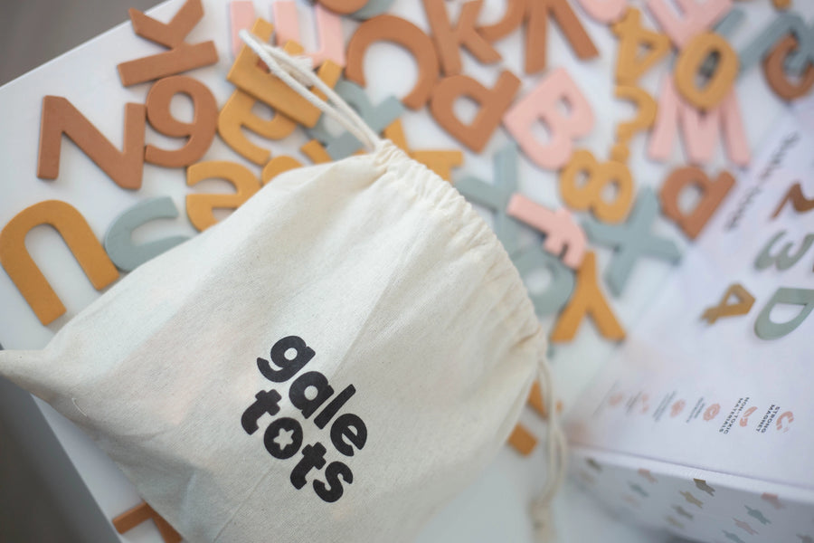 Boho Pastels Magnetic Letters and Numbers - 125pcs