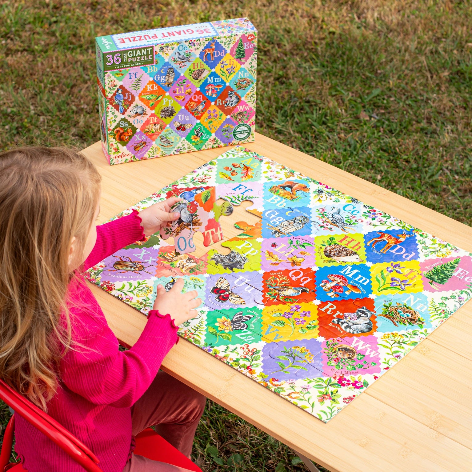 A is for Acorn 36 Piece Giant Puzzle