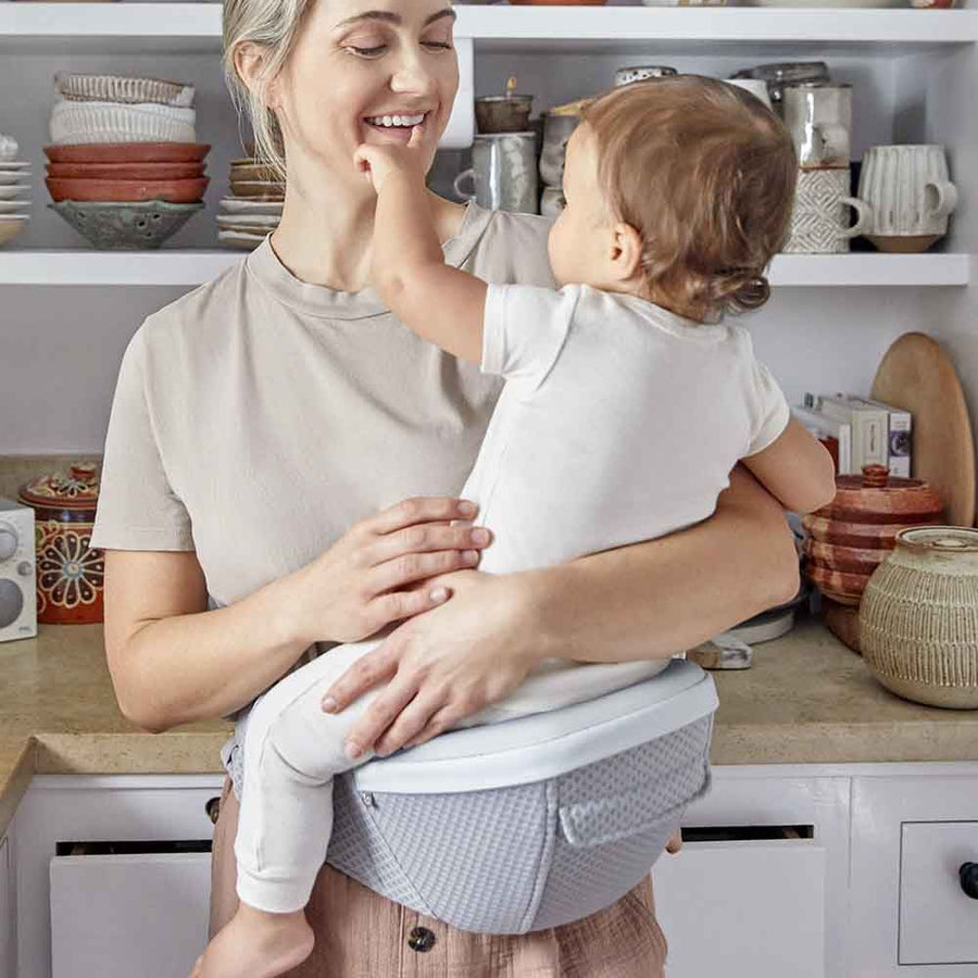 Pearl Grey Alta Hip Seat Baby Carrier