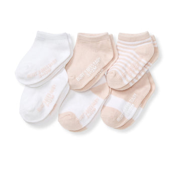 Set of 6 Organic Ankle Socks - Ranunculus