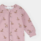 LunaKnit Fall Fawns Zipper Footie