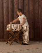 Fawn Pinstripe Duffle Bag