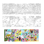 Wild Things Fold-Out Coloring Book & Stickers