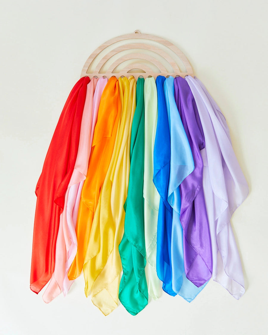 Large Wooden Rainbow Display For Playsilks